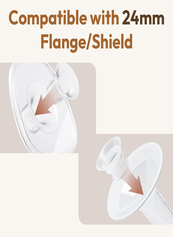 NCVI 21mm Flange Inserts for 24mm Flanges/Shield of NCVI Breast Pump 8111/8131/8132/8122-3/8782/8786/3110, Replacement Accessories for Breastfeeding, 4PCS - Image 2